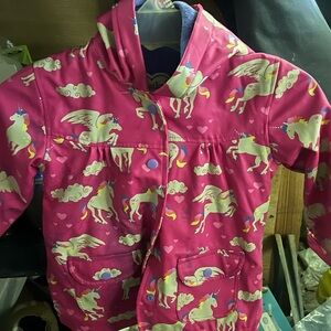 Hatley Pink Jacket with Unicorn Design